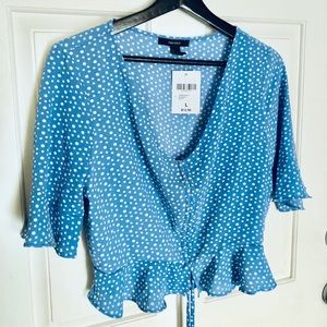 Forever 21 Ruffle Trimmed Blouse